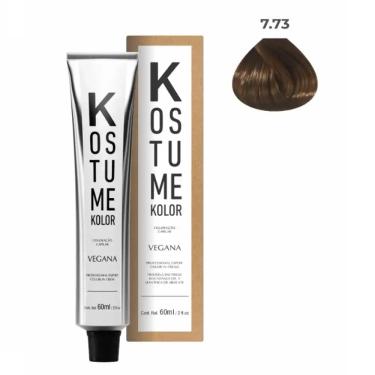 Imagem de Coloração Vegana Loiro Médio Marrom Dourado 7.73 Kostume Kolor 60ml