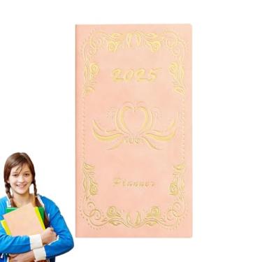 Imagem de Planejador Diário 2025,Planejador Diário, Agenda A6 Planejador Diário 2025, Planejador acadêmico, planejador semanal e mensal, bloco de notas de programação diária, planejador diário para escrita