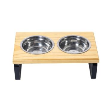 Imagem de Comedouro Elevado De Dois NíVeis – Adequado Para Gatos E CãEs (Pequeno)
