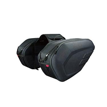 Imagem de Bolsa Lateral Universal para Moto Organizador de Armazenamento Traseiro 36-58L Ciclismo com Capa