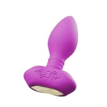 Imagem de Plug Anal 9 Vibrações E 6 Modos De Rotação App Control Silencioso Potente Recarregável 8497 (ROXO)