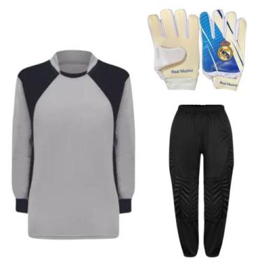 Imagem de Kit De Goleiro TRB + Luva De Goleiro Infantil Real Madrid DRB Goalkeep
