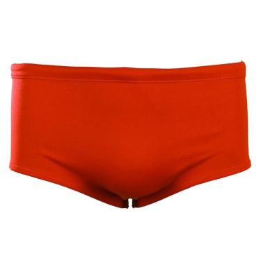 Imagem de Sunga Natação Lateral Larga (14 cm) Pé na Água Vermelha Helanca - H003-Masculino