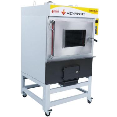 Imagem de Forno Turbo a Lenha 5 Esteiras Venâncio Inox Monofásico FCLT5 110V