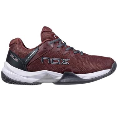 Imagem de NOX Tênis de padel unissex ML10 Hexa - Clinicamente aprovado, certificado de laboratório, maior estabilidade com suporte lateral, tecnologia AGG, conforto técnico, Roxa, 38