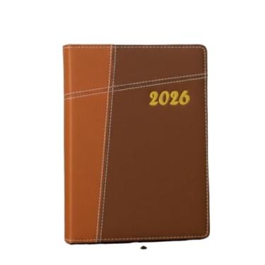 Imagem de Agenda 2026 Executiva - Planejamento Completo e Elegante Adequado para trabalho e estudo(LF119-037 linha dois marrom)