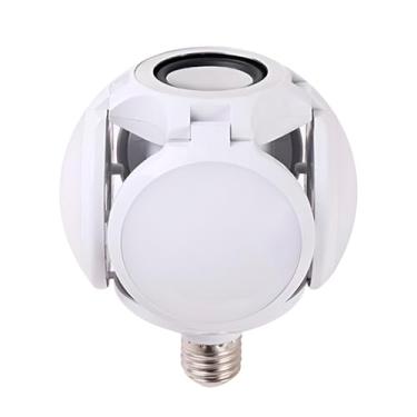 Imagem de Lâmpada LED com Alto-falante Bluetooth, 30W, Branco Frio, E27, 4 Partes Dobráveis, Controle Remoto Incluído, 6800K