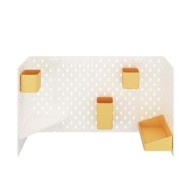 Imagem de Kit de Combinação Pranchas Pino Painéis Plásticos Estante Armazenamento Organizador Vertical Mesa para Casa Escritório S