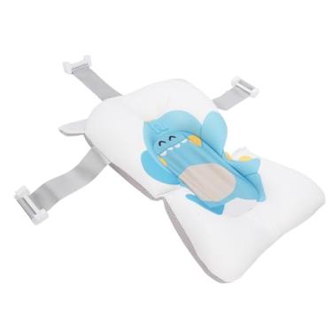 Imagem de Zhjvihx Almofada de Suporte para Banho de bebê, Função de Reclinação, Rede de Suporte Estável e Resistente para Recém-nascidos, Com Tapete Flutuante Respirável, Fácil de Limpar (Padrão de dinossauro)