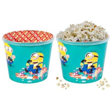 Imagem de 2 Potes de Pipoca Meu Malvado Favorito Minions 2.1 litros - Plasútil