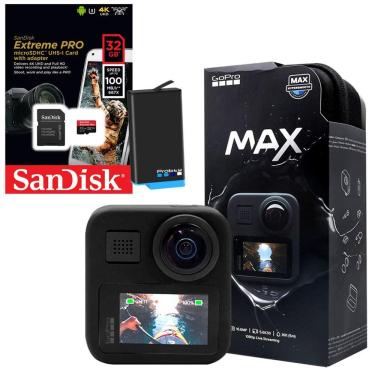 Imagem de Câmera GoPro MAX 360 graus + Bateria + Cartão 32gb