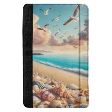 Imagem de TSENQUE Capas para cinto de segurança Shell Beach Protetor de cinto de segurança para automóvel