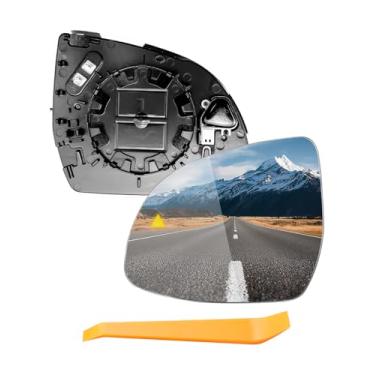 Imagem de AUGREX Vidro retrovisor do lado esquerdo do motorista com placa de suporte adequado para BMW X3 X4 X5 X6 X7 F15 F25 G01 G02 G05 G06 G07 2014-2024, com aquecimento elétrico e detecção de ponto cego