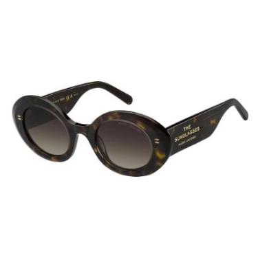 Imagem de Óculos Solar Marc Jacobs 799/s Aio 47 Brilho Havana Lente Degradê-Feminino