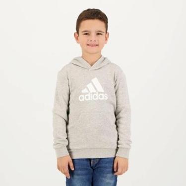 Imagem de Moletom Adidas Big Logo Juvenil Cinza-Unissex