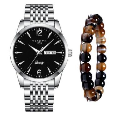 Imagem de Relógio Masculino De Luxo Social Casual Analógico + Pulseira - PENDULA