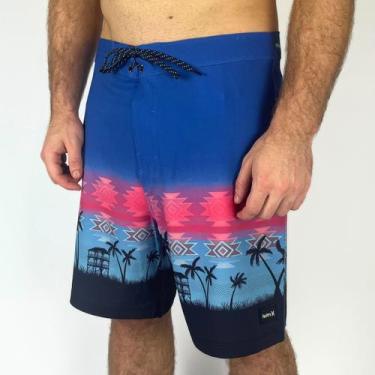 Imagem de Bermuda Hurley Phantom Eco Classic 18 Azul, 38, Azul