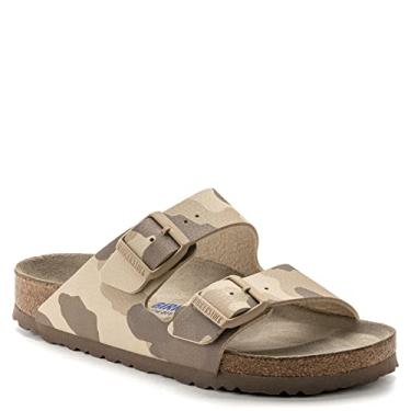Imagem de Birkenstock Arizona - Couro (Unissex), Birko-flor verde acinzentado, 6-6.5 Women/4-4.5 Men
