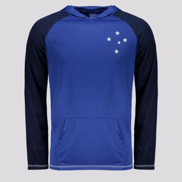 Imagem de Camisa Manga Longa Cruzeiro Laçado Azul - Braziline, GG