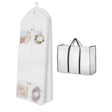 Imagem de Vestido de noiva, bolsa de roupas MISSLO 65 com sacola de noiva