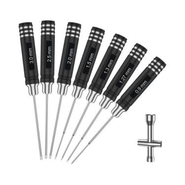 Imagem de Conjunto De Chaves Allen RC Hex De 8 Peças Para Carro Traxxas, Helicóp