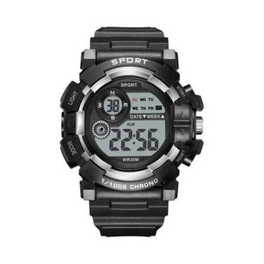 Imagem de Relógio Digital Esportivo Masculino À Prova D'Água Cronômetro Alarme R