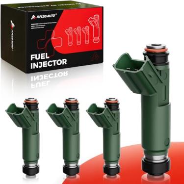 Imagem de A Plus Auto Conjunto de 4 injetores de combustível de 12 furos, compatível com Toyota Corolla 2000-2004, Celica/MR2 Spyder 2000-2005, Matrix 2003-2006, Chevy Prizm, Pontiac Vibe, L4 1.8L, peça de