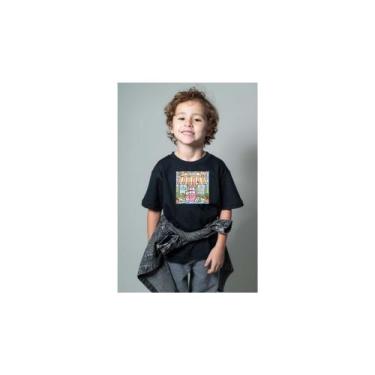 Imagem de Camiseta 100% Algodao Desenho Bob - Bobbie Goods, Preto, 8