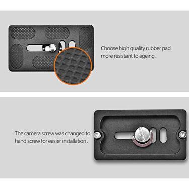 Imagem de aqxreight Placa de Liberação Rápida Com Montagem de Parafuso de 1/4 Polegada para Câmera SLR de Cabeça Esférica de tripé Arca Benro ACRA WIMBERLEY como KangRinpoche Foto Atual Compatível Com (PU70)