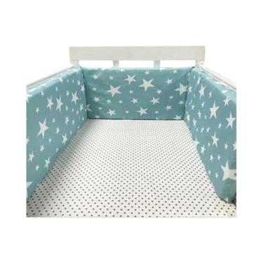 Imagem de Protetor De Berço De Algodão Para Bebês, Barreira De Cama Para Recém-N