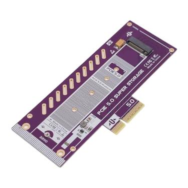 Imagem de Yunseity Placa Adaptadora PCIe 5.0 X4 para M.2 NVMe, Placa de Expansão SSD de Alta Velocidade de 128 Gbps Com Velocidade de Leitura Superior a 10000 MB/s para PCs de Estação de Trabalho