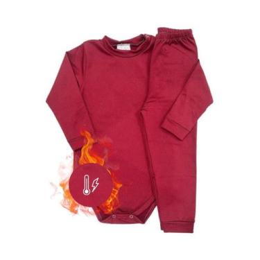 Imagem de Conjunto Infantil Térmico Segunda Pele Peluciado Body Calça - Pettenat