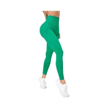 Imagem de Calças De Yoga Sem Costura De Cintura Alta Para Mulheres, Leggings De 