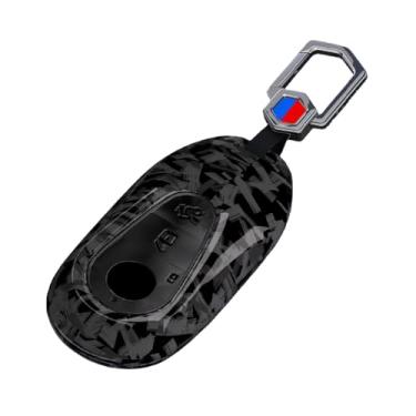 Imagem de Capa de chave de carro de fibra de carbono ABS compatível com Benz CES Classe GLC W206 W223 W214 E300 C260 C300 S450 S500 S400 Acessórios(F-Carbon Set2)