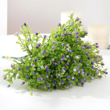 Imagem de Flores de Simulação Milão Grão Fruto Pequeno Plantas Plásticas Falsas Decorações para Casa Arranjo em Vasos da Sorte Planta Artificial Realista Trabal