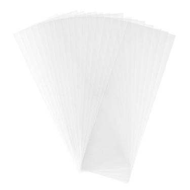 Imagem de YDJIANCAI Sacos plásticos para doces PE pacote com 100 sacos transparentes para lembrancinhas de festa, presentes pequenos, artes caseiras, casamento, aniversário, design longo plano de Halloween