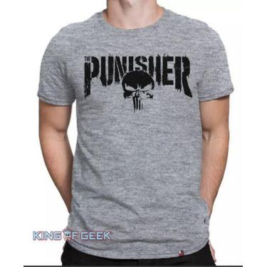 Imagem de Camiseta Justiceiro The Punisher Caveira Camisa Geek - KING OF GEEK, P