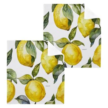 Imagem de xigua Toalhas de mão de algodão limoeiro, toalhas de banho multiusos e absorventes toalhas de rosto macias para a pele para banheiro, cozinha, hotel, academia, panos de lavagem, pacote com 6, 30 x 30