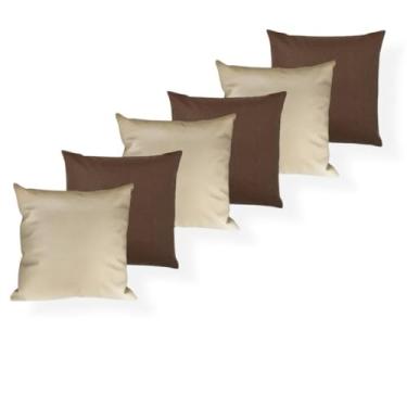 Imagem de ALMOFADAS DECORATIVAS CORES SÓLIDAS COM ENCHIMENTO PARA QUARTO SALA OU SOFÁ