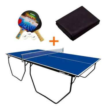 Imagem de MESA DE PING PONG COM RODÍZIO MDF 15mm KLOPF 1009 + KIT Raquetes e Bol