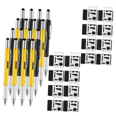 Imagem de oshhni Conjunto de 16 Canetas Multifuncionais com Ferramenta para Cartão de Carteira, Chave de Fenda e Caneta Esferográfica para Lembrancinhas de Festa e Uso