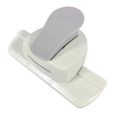 Imagem de Fenteer Perfurador de bordas de papel para artesanato, escritório e casa, com recorte decorativo para bordas, ideal para álbuns de fotos e projetos DIY em, Cinza