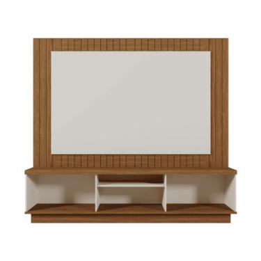 Imagem de Painel com Rack Integrado para TV Até 75 Polegadas 200cm Freijó Branco