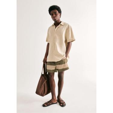 Imagem de Shorts De Banho Masculino Listrado-Masculino