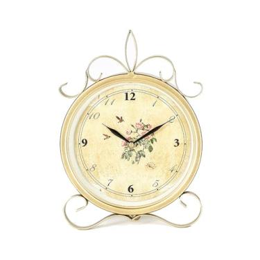 Imagem de URGDWEKJY Relógio de mesa moderno relógio de mesa retrô relógio de parede para sala de estar corredor restaurante café parede escritório relógio de mesa relógio de mesa