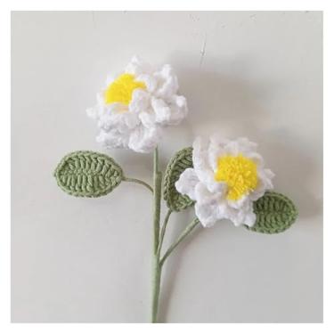 Imagem de ASDJKL Flores de frutas feitas à mão para decoração de casa, buquês de flores artificiais, limão e mirtilo, decorações de festa, acabamento, flor tecida (A5)