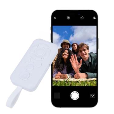 Imagem de Asixxsix Controle Remoto de Câmera Sem Fio, Botão de Obturador Bluetooth Com Zoom de Selfie, Curtida de Vídeo e Virador de Página para Visualização de Vídeo Curto