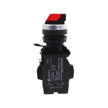 Imagem de Interruptor seletor de 2 posições, botão de luz LED vermelha WWECCQIJ