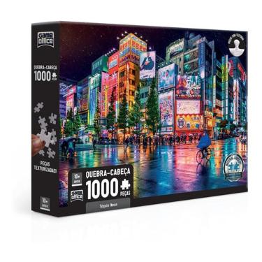 Imagem de Quebra-Cabeça Tóquio Neon - 1000 Peças - Game Office