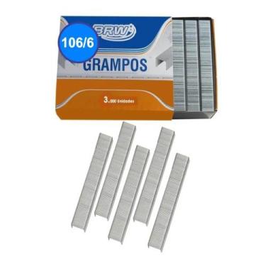 Imagem de Grampo 106/6 Galvanizado para grampeador BRW 3500un